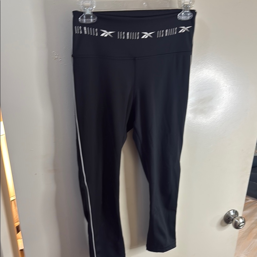 Reebok Les mills Black Leggings with White Accents